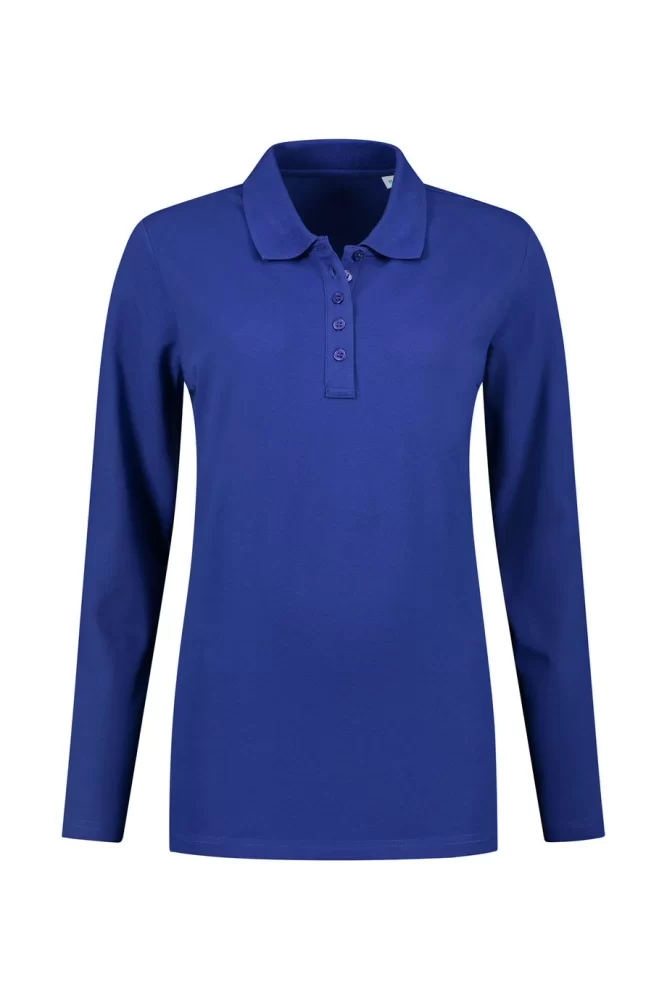 Polo Basic Cot/Elast LS for her (Poloshirt)