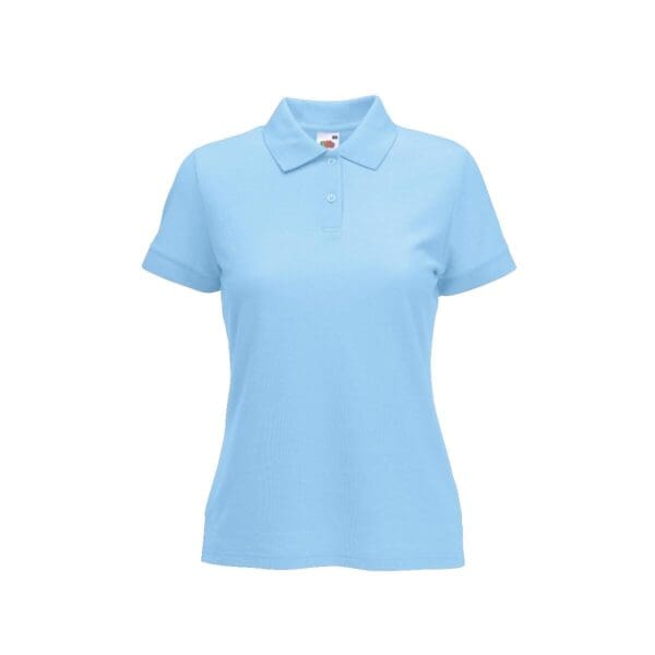 Fruit of the loom 65/35 Lady-Fit Polo Sky Blue XXL