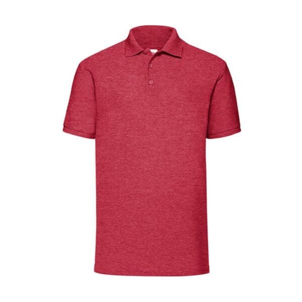 Fruit of the loom 65/35 Pique Polo Heather Red 3XL
