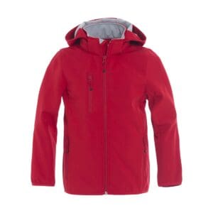 Clique Basic Softshell Jacket Junior rood 12-13 jaar (152-158)