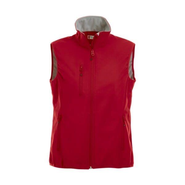 Clique Basic Softshell Vest Ladies rood XXL