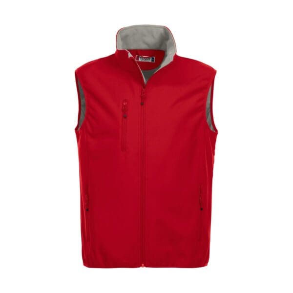 Clique Basic Softshell Vest rood 4XL