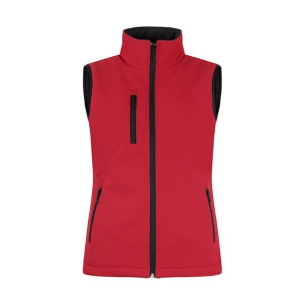 Clique Padded Softshell Vest Lady rood XXL