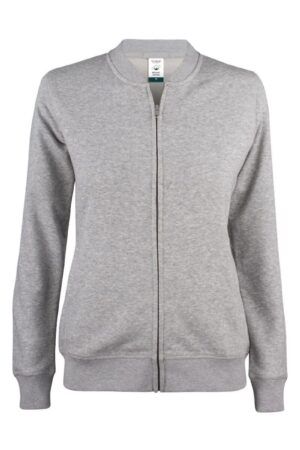 Clique Premium OC Cardigan Ladies grijsmelange XXL