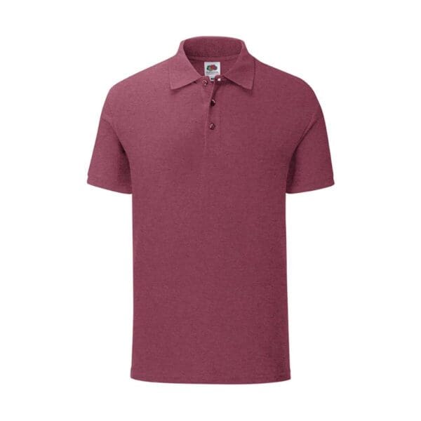 Fruit of the loom Iconic Polo Heather Burgundy 3XL