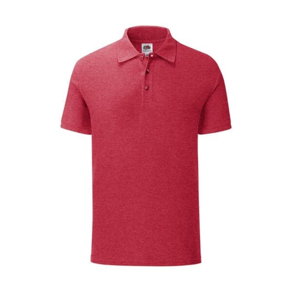 Fruit of the loom Iconic Polo Heather Red 3XL