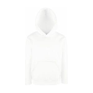 Fruit of the loom Kids Classic Hooded Sweat White 14-15 jaar (164-172)