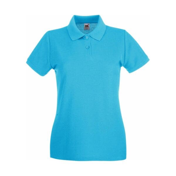 Fruit of the loom Lady-Fit Premium Polo Azure Blue XXL
