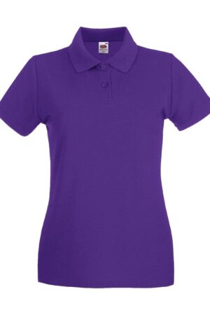 Fruit of the loom Lady-Fit Premium Polo Purple XXL