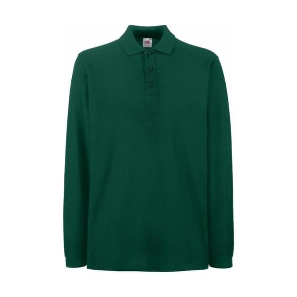 Fruit of the loom Premium Polo Longsleeve Forest Green 3XL