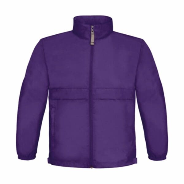 B&C Jacket Sirocco Kids Purple 12-13 jaar (152-158)