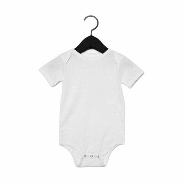 Bella Canvas Baby Jersey Short Sleeve Onesie White 18-24 maanden