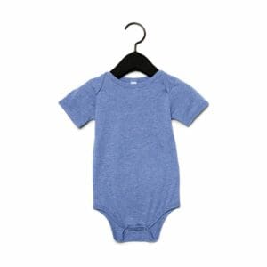 Bella Canvas Baby Triblend Short Sleeve Onesie Blue Triblend (Heather) 18-24 maanden