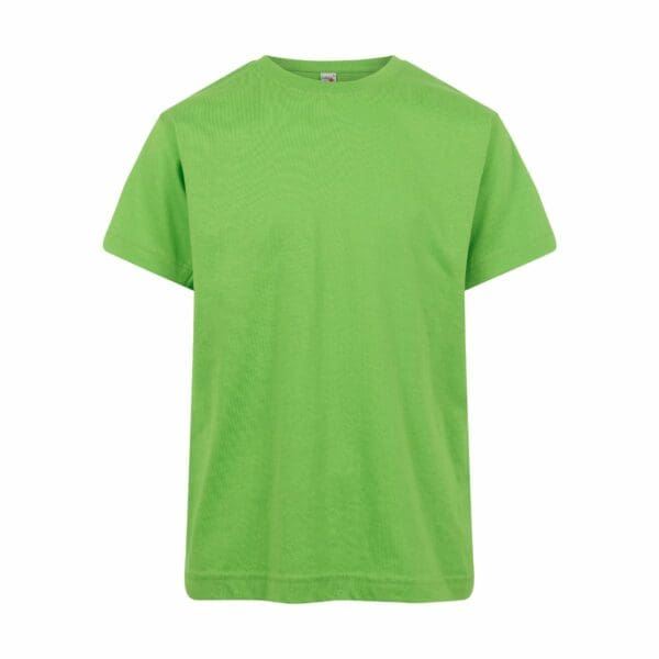 Logostar Small Kids Basic T-Shirt Lime 3-4 jaar (98-104)