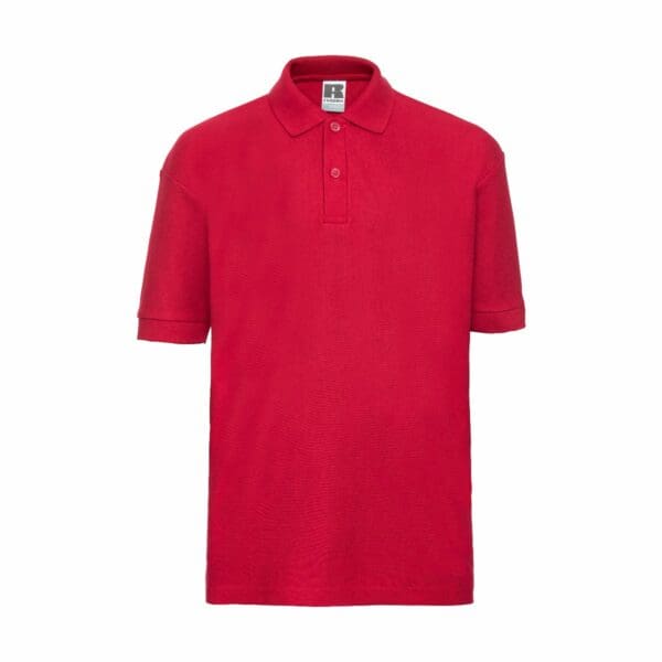Russel Children's Classic Polycotton Polo Classic Red 12-13 jaar (152-158)