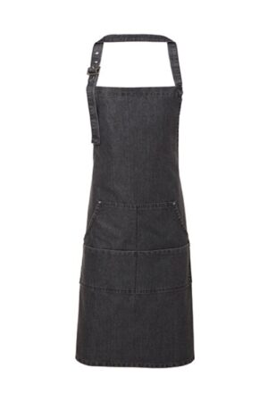 Premier Workwear Premier Workwear Jeans Stitch Denim Bib Apron Black Denim (ca. Pantone 433)