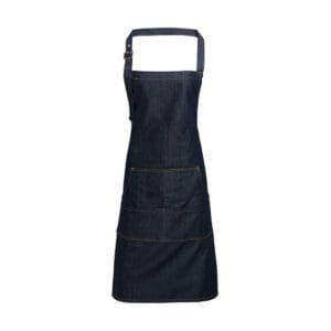 Premier Workwear Premier Workwear Jeans Stitch Denim Bib Apron Indigo Denim (ca. Pantone 2767)