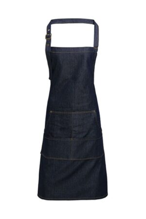 Premier Workwear Premier Workwear Jeans Stitch Denim Bib Apron Indigo Denim (ca. Pantone 2767)