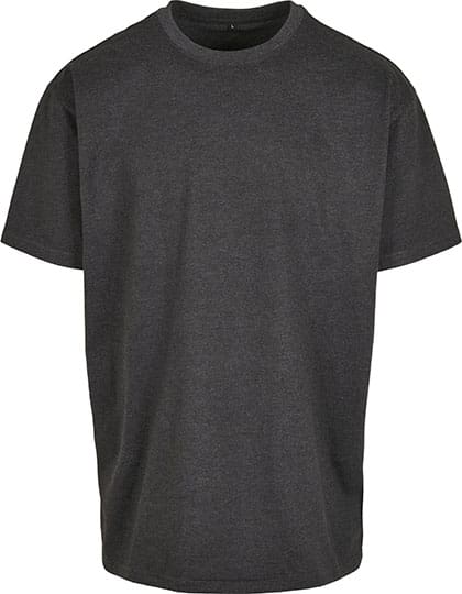 Build Your Brand Heavy Oversize Tee Charcoal (Heather) XS