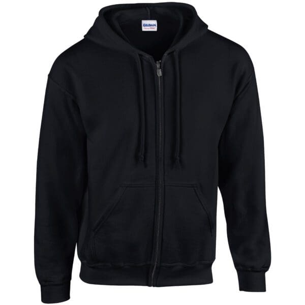 Gildan Sweater Hooded Full Zip HeavyBlend for him Black XXL