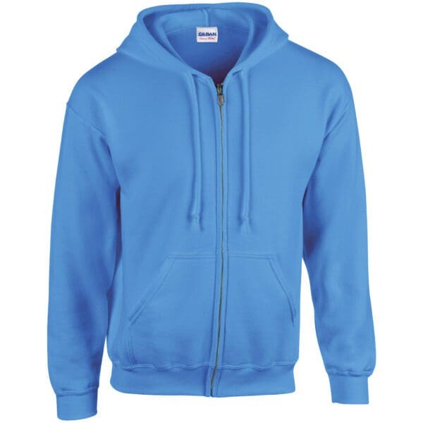 Gildan Sweater Hooded Full Zip HeavyBlend for him Carolina Blue XXL