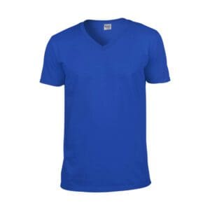 Gildan T-shirt V-Neck SoftStyle SS for him Royal Blue XXL