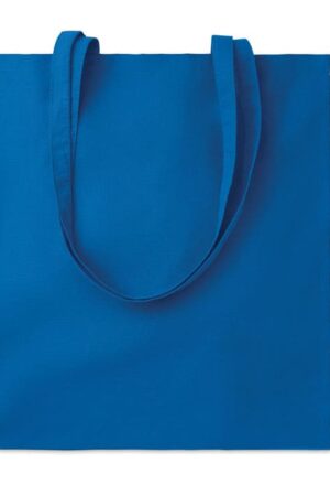 COTTONEL Katoenen boodschappentas met lange hengsels (140 g/m2) royal blauw ONE SIZE
