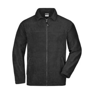 James & Nicholson Full-Zip Fleece Black 4XL