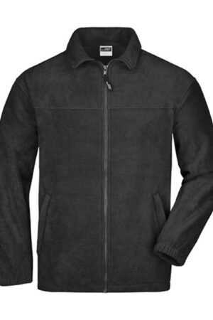 James & Nicholson Full-Zip Fleece Black 4XL
