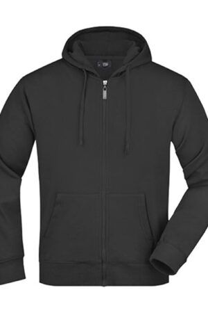 James & Nicholson Men´s Hooded Jacket Black 3XL