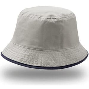 Atlantis Bucket Pocket Hat Navy Grey ONE SIZE