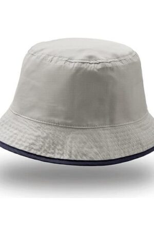 Atlantis Bucket Pocket Hat Navy Grey ONE SIZE