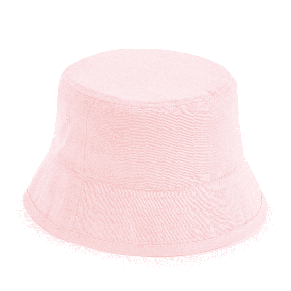 Beechfield Junior Organic Cotton Bucket Hat Powder Pink M/L