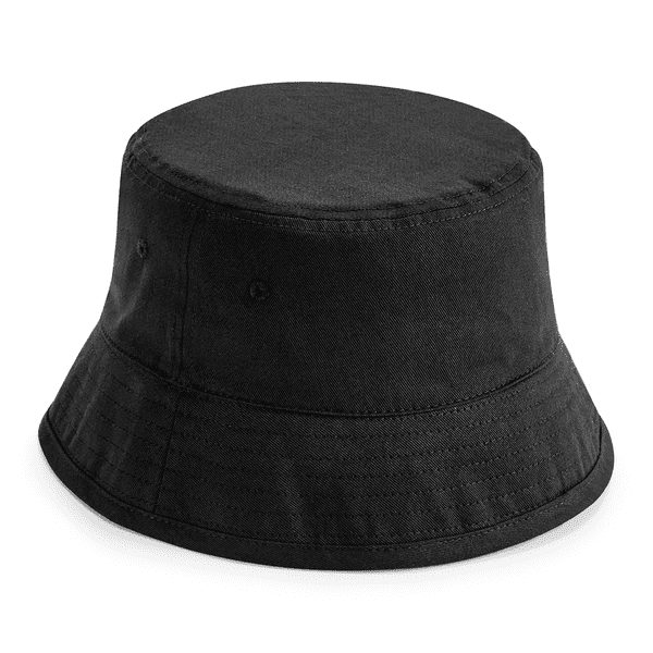 Beechfield Organic Cotton Bucket Hat Black L/XL