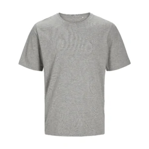 Jack & Jones  Unisex Classic T-Shirt Light Grey Melange 3XL