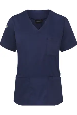 Karlowsky Ladies` Slip-on Tunic Essential Short Sl. Navy 3XL